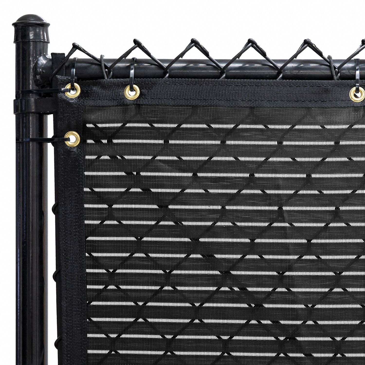Black, Polypropylene, Windscreen,7.8 ft H - 911YN8|600 Series - Grainger