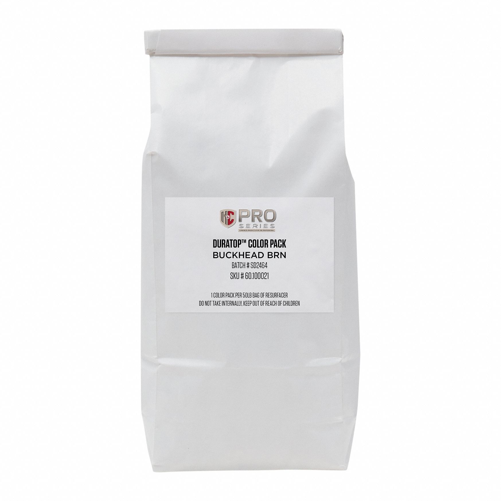 Concrete Resurfacer: Pigment Mixture, 50 lb Container Size, Bag, Brown