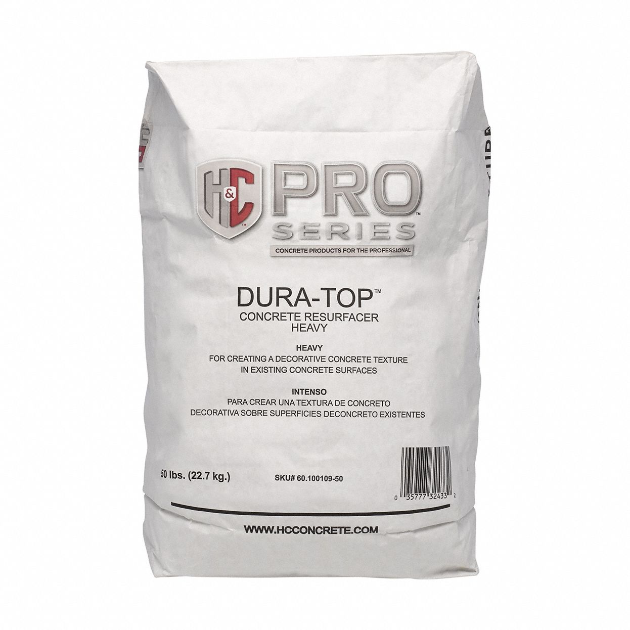 Concrete Resurfacer: Cement, 50 lb Container Size, Bag, Gray