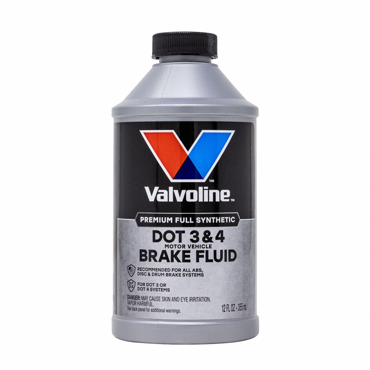 Brake Fluid: Anti-Lock Brakes/Disc Brakes/Drum Brakes, DOT 4, Glycol, 32 fl oz Container Size