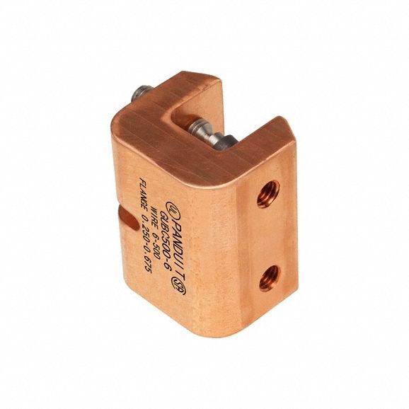 Ground Beam Clamp: Copper, 6 AWG to 500 kcmil