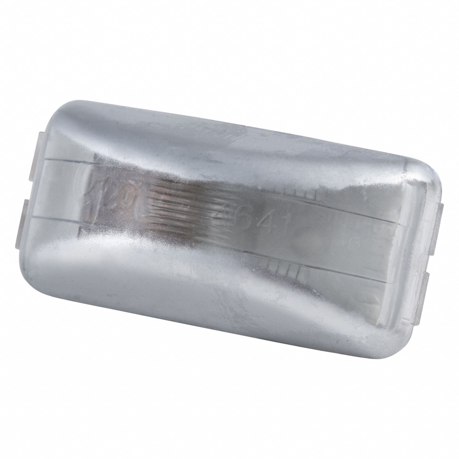LICENSE PLATE LIGHT, INCANDESCENT, LICENSE PLATE LIGHT, CLEAR, RECTANGULAR, 1/4 IN OVERALL H