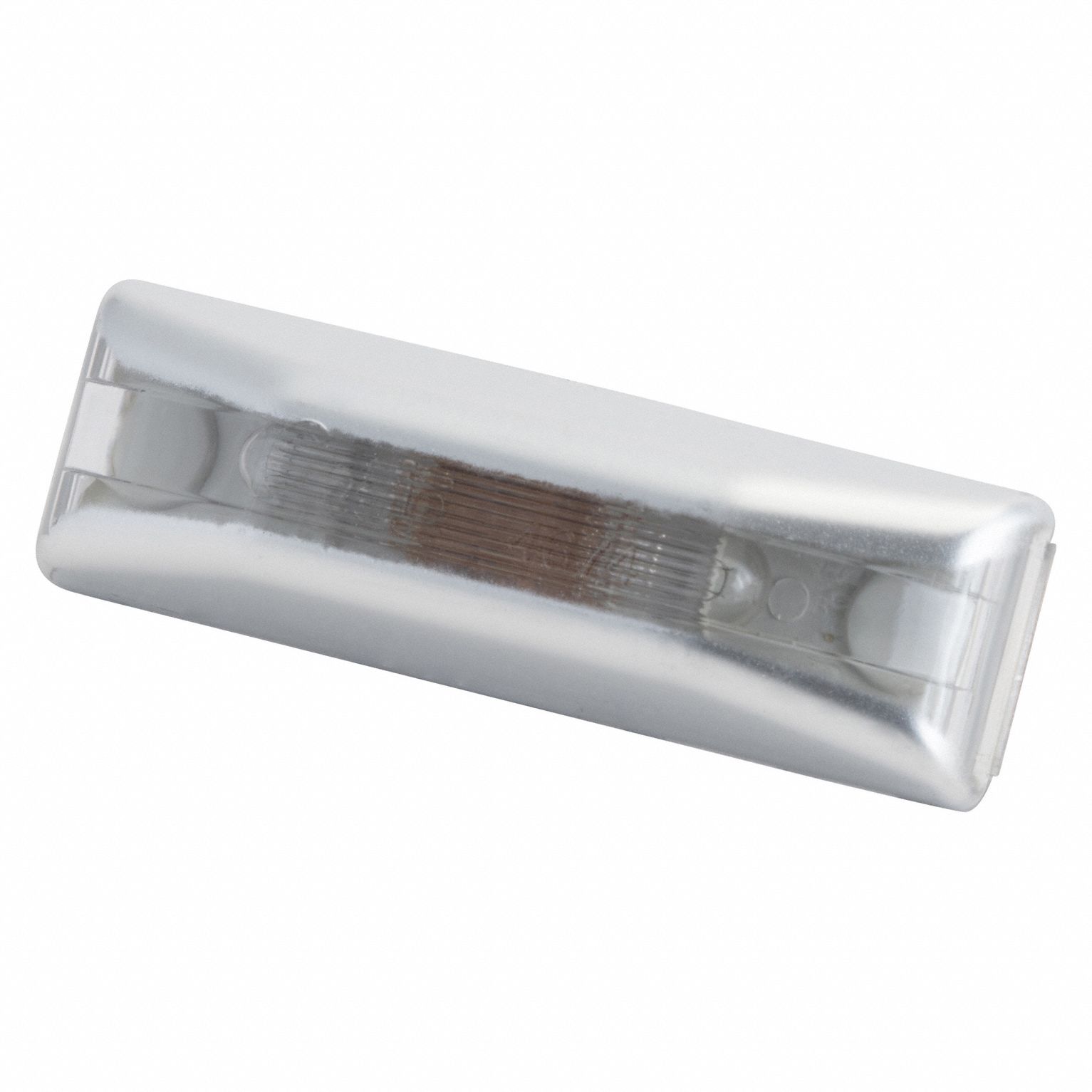 LICENSE PLATE LIGHT, INCANDESCENT, LICENSE PLATE LIGHT, CLEAR, RECTANGULAR, 3/4 IN OVERALL W