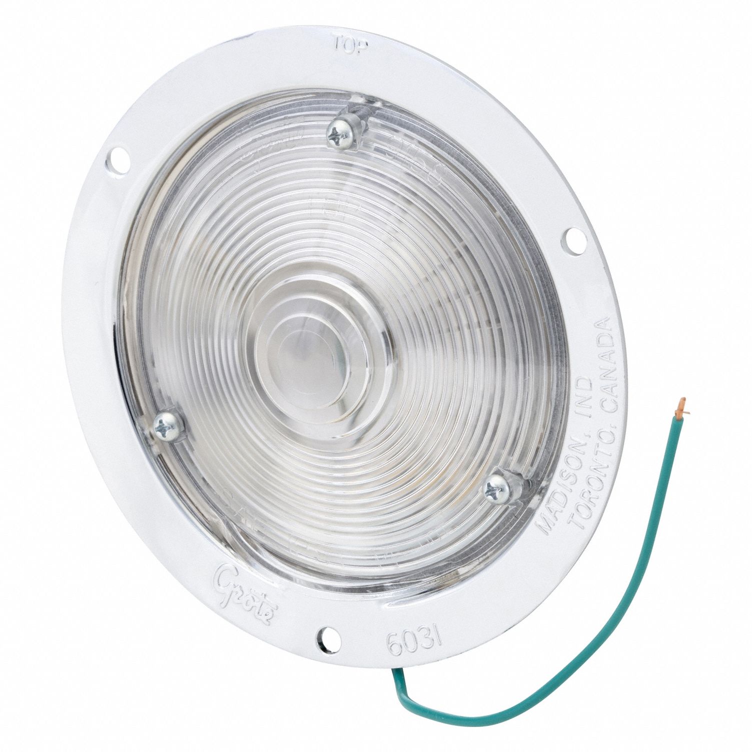 COURTESY LIGHT, COURTESY LIGHT, LED, CLEAR, ROUND, 12V DC, BLUNT CUT, 1 IN OVERALL L