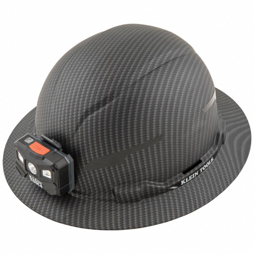 Hard Hat: ANSI Classification Type 1, Class E, Full Brim Head Protection, Gray