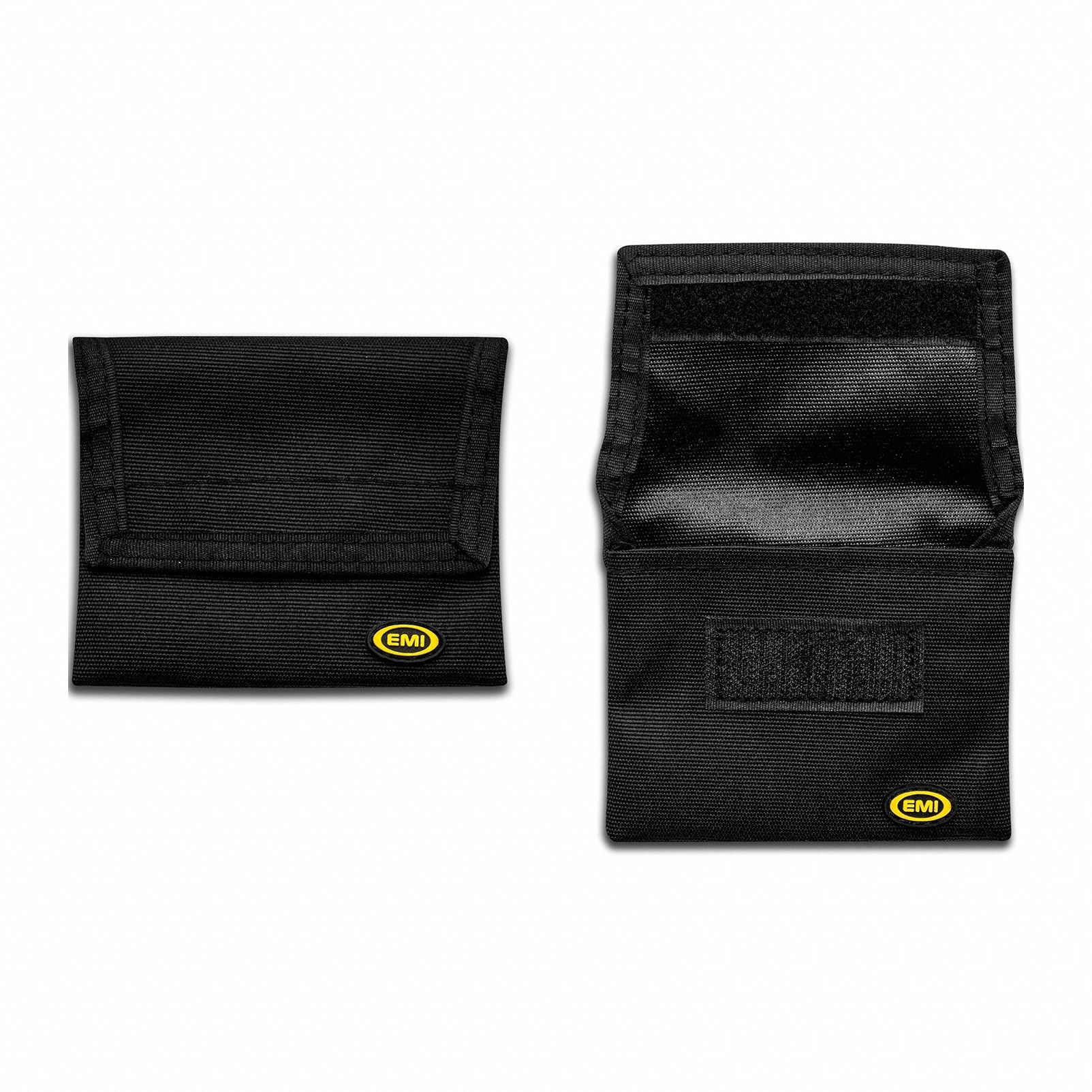 Glove Case: 4 1/4 in L x 3 7/8 in W x 3 3/4 in D, Nylon, Black, 0-10 in/21-30 in, 0-10 in/30+ in