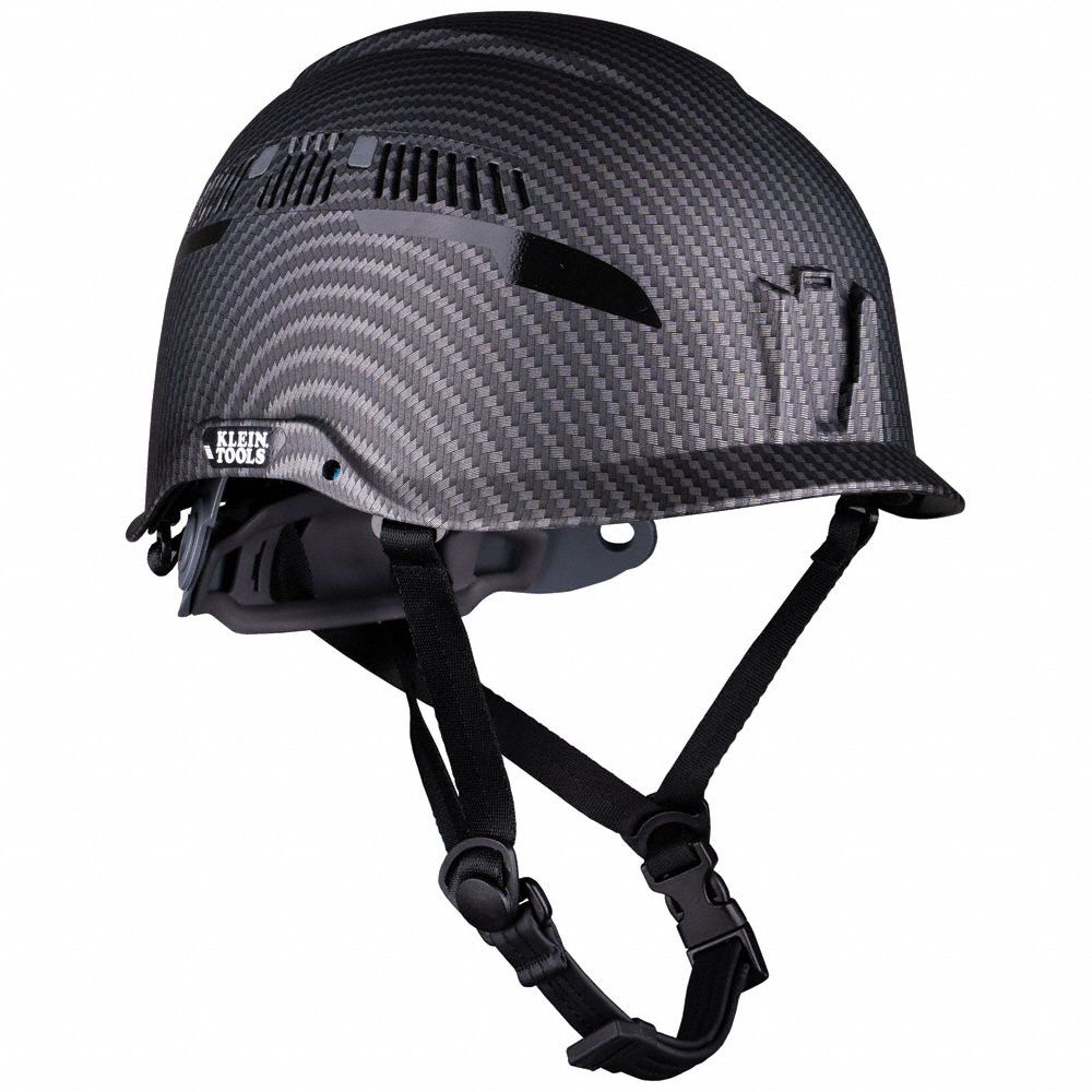 Safety Helmet: Black, KARBN Hydrographic Pattern, Ratchet (6-Point), Ratchet, Solid