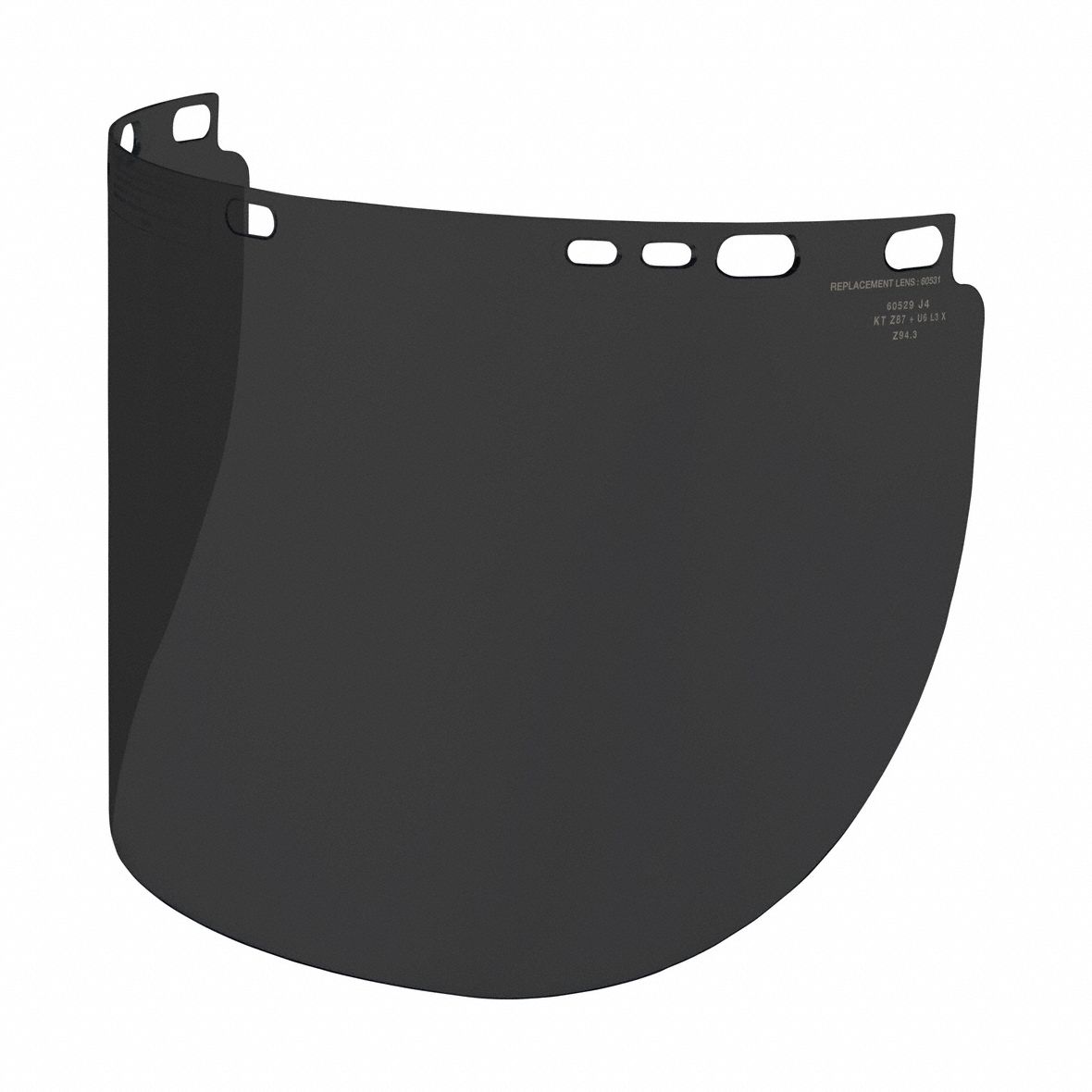 Face Shield,  Rpl Lens,  Full Brim,  Gray