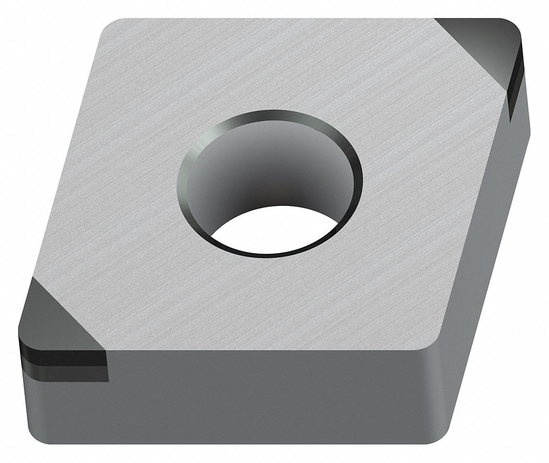 Diamond Turning Insert: CNGA Insert, Neutral, 3/16 in Thick, 1/32 in Corner Radius, WBH20