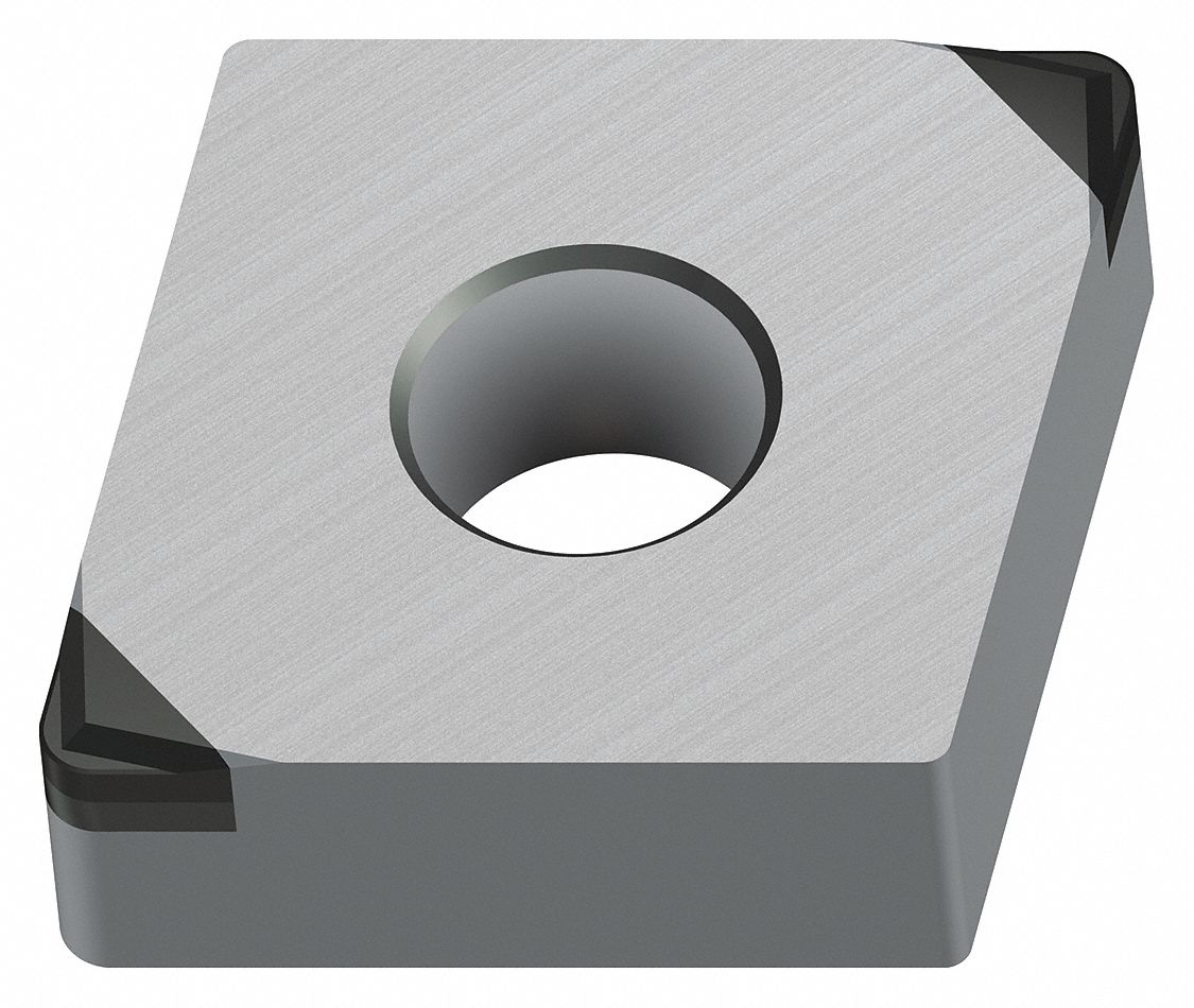Diamond Turning Insert: CNGA Insert, Neutral, 3/16 in Thick, 1/32 in Corner Radius, WBH10