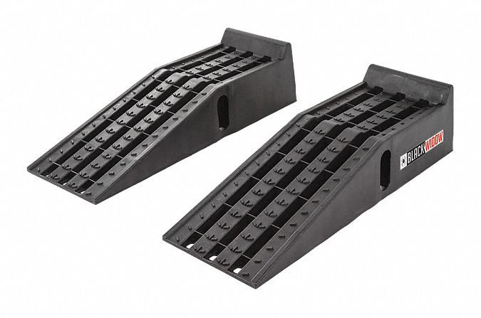 Ramp: 5 ton Load Capacity, Not Adj, Plastic, 35 1/2 in Overall Lg, 1 PR