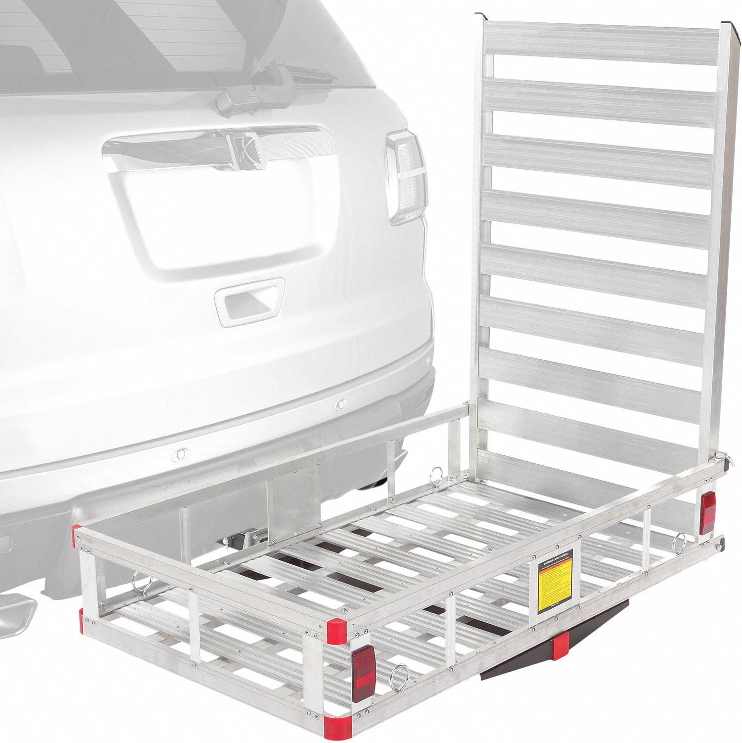 Cargo Carrier: Cargo Carrier with Ramp, Ramp Included, Aluminum, 8 1/4 in Overall Ht, III/IV