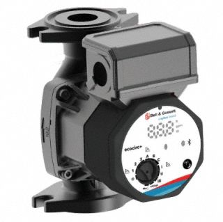 ECM Circulating Pump: 115V AC, Stainless Steel, Variable, 18 gpm, 20 ft Max. Head