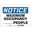 Notice - Write On Maximum Occupancy Sign