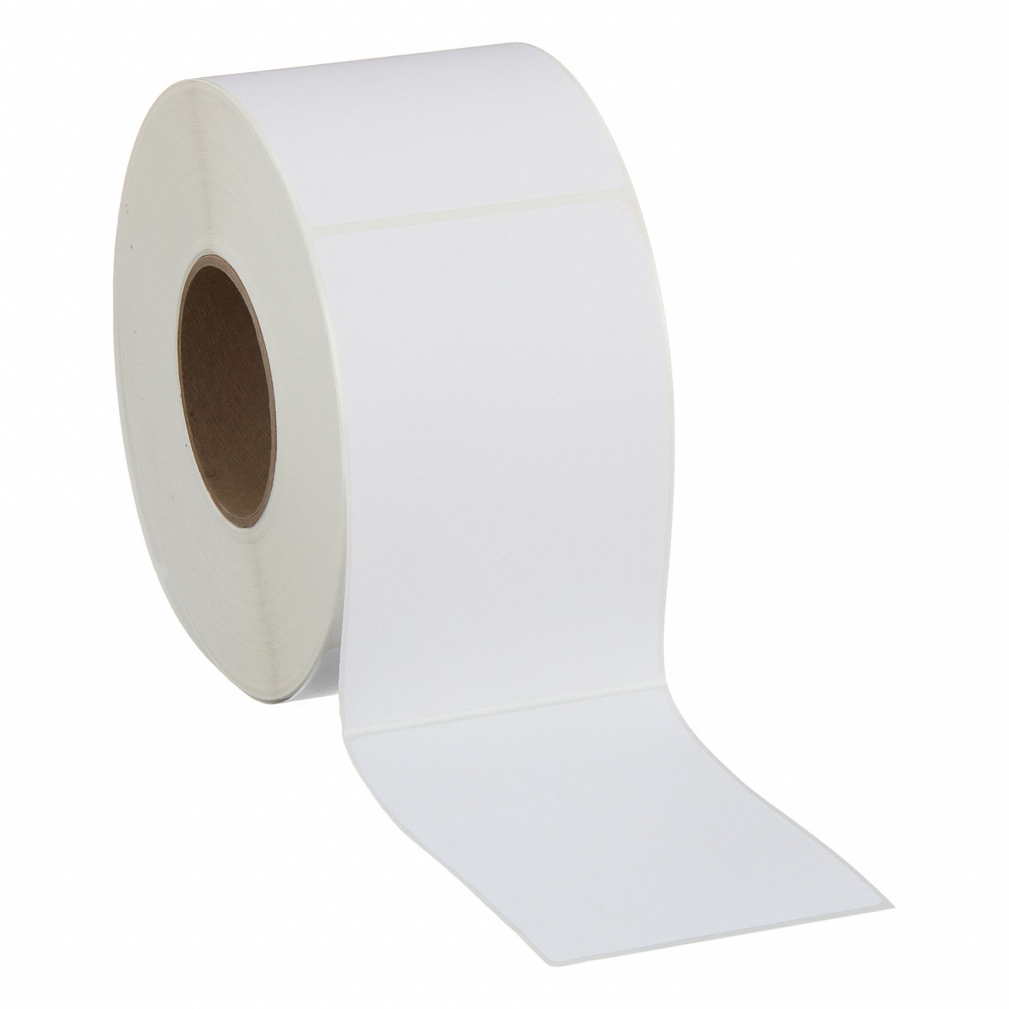 Barcode Printer Label: 4 in Label Wd, 6 in Label Ht, White, 3 in Core Dia., Matte