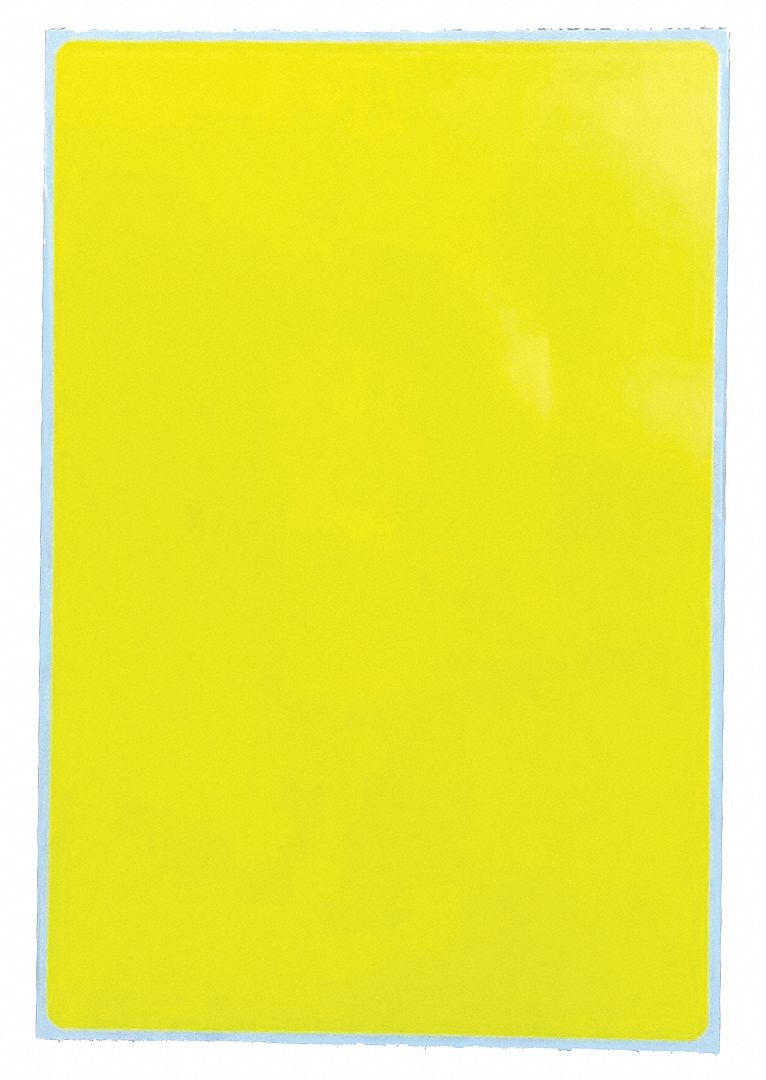 Barcode Printer Label: 3 in Label Wd, 2 in Label Ht, Yellow, 1 in Core Dia., Matte