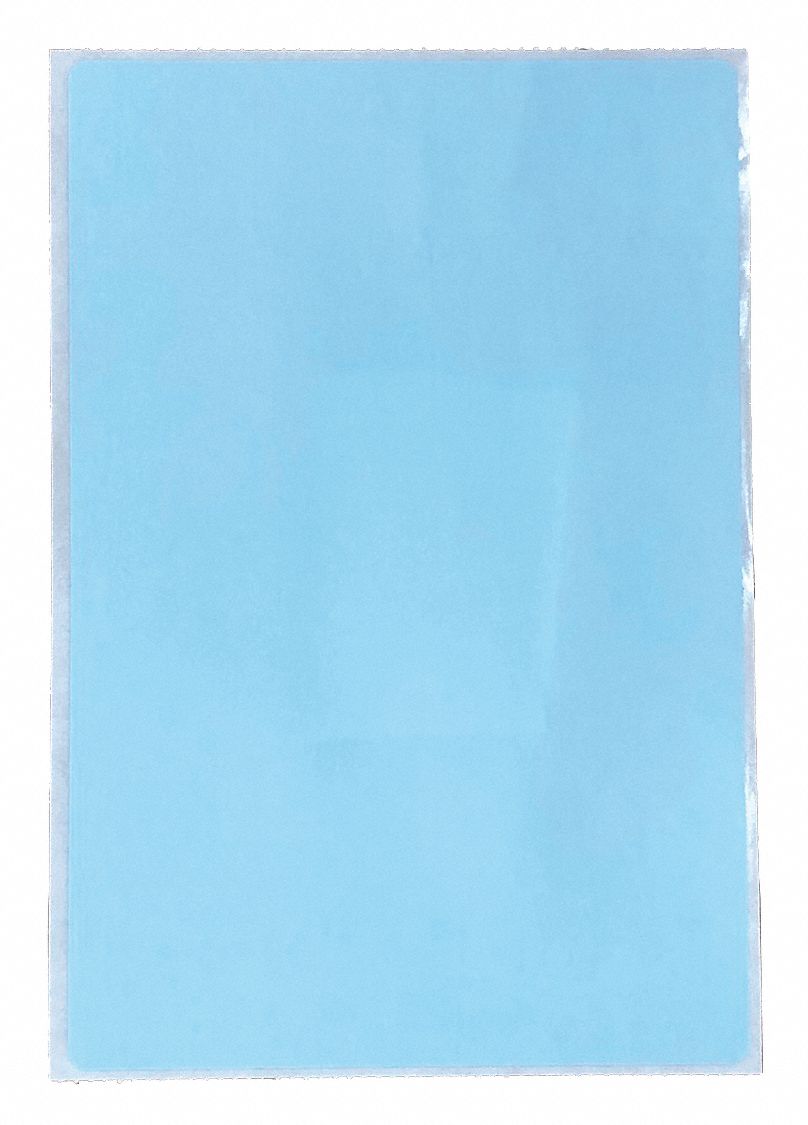 Barcode Printer Label: 3 in Label Wd, 2 in Label Ht, Blue, 3 in Core Dia., Matte