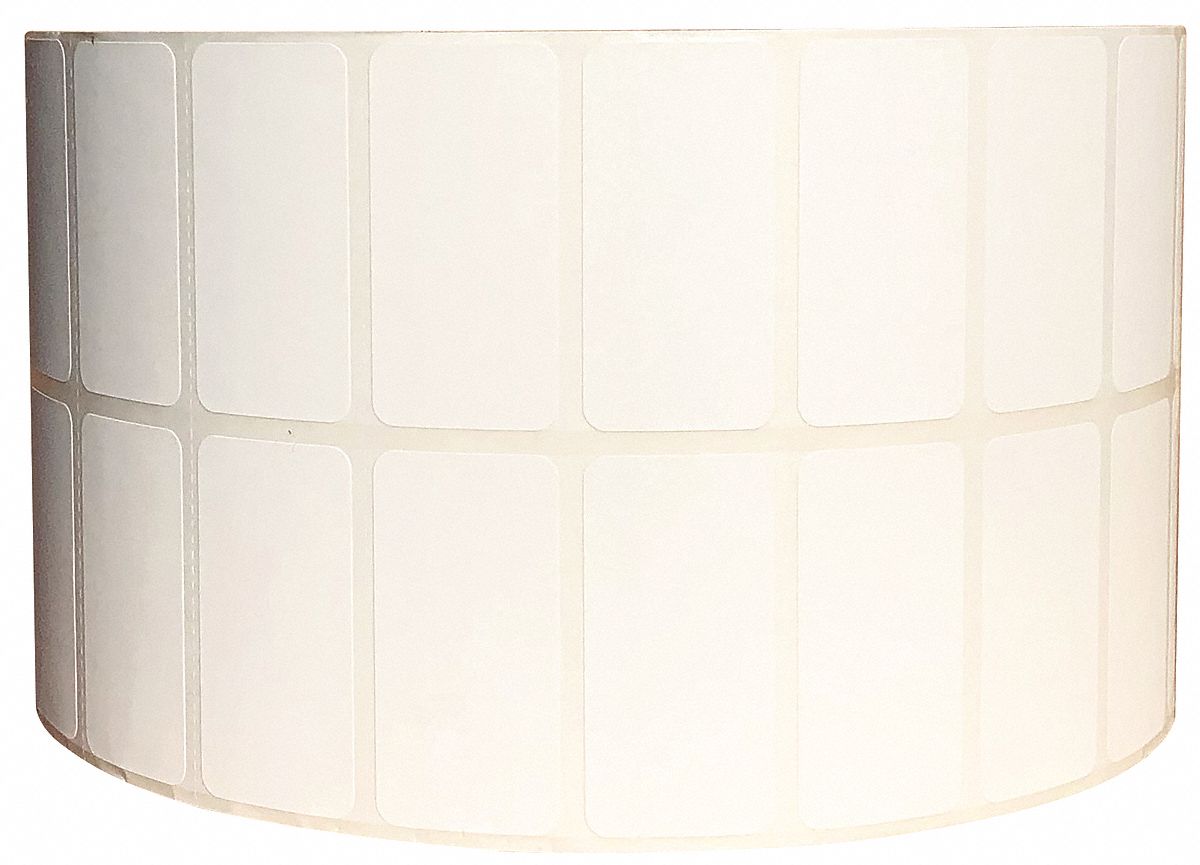 GRAINGER APPROVED Barcode Printer Label 2 in Label Wd, 1 in Label Ht