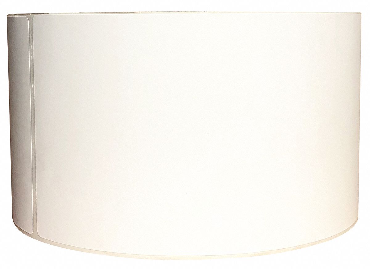 Barcode Printer Label: 5 in Label Wd, 7 in Label Ht, White, 3 in Core Dia., Matte