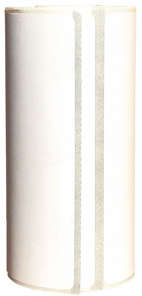 Barcode Printer Label: 3 in Label Wd, 2 in Label Ht, White, 3/4 in Core Dia., Matte