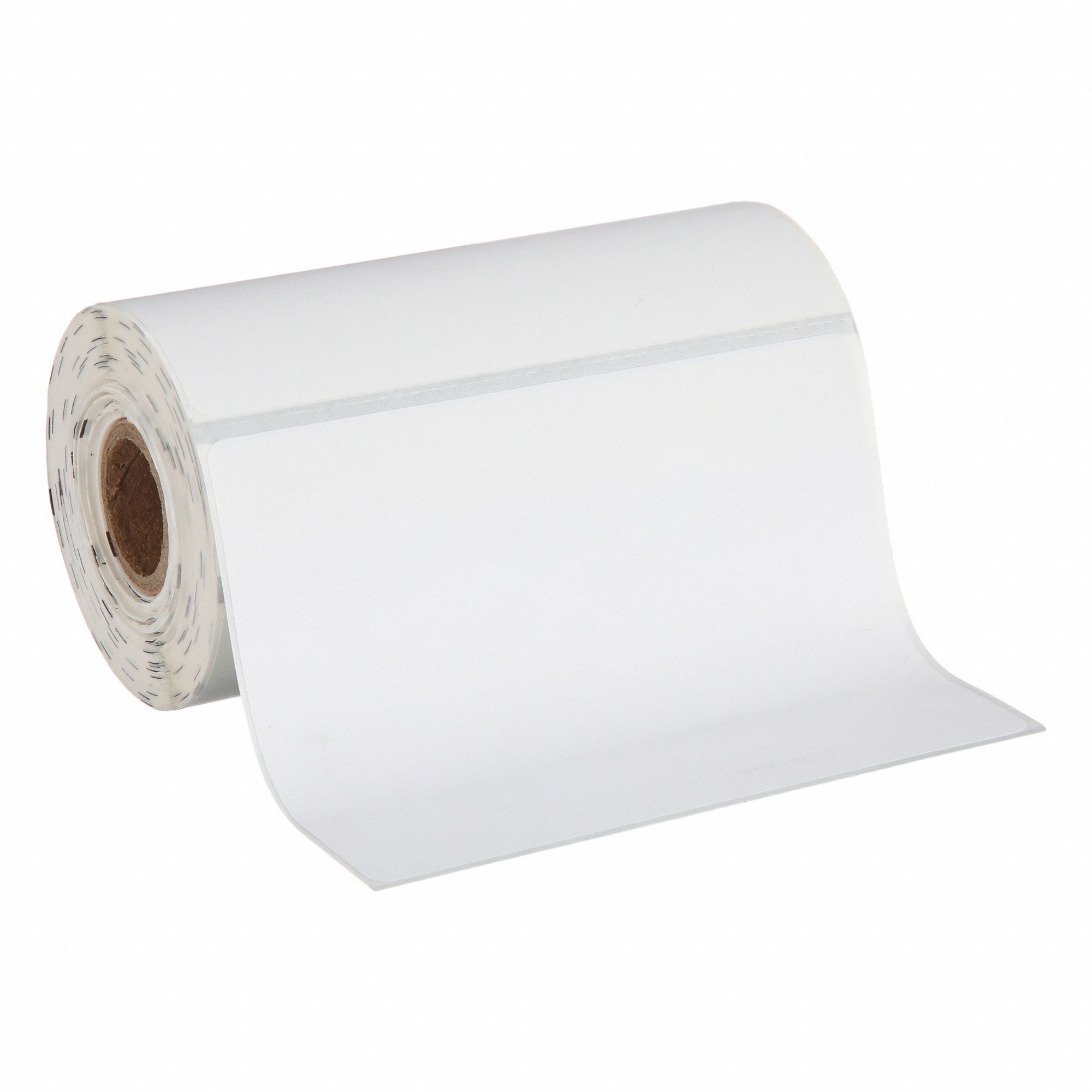 Barcode Printer Label: 4 in Label Wd, 3 in Label Ht, White, 3/4 in Core Dia., Matte