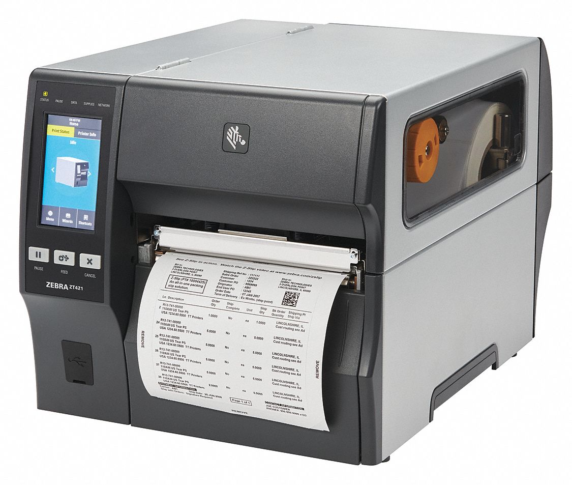 ZEBRA Industrial Printer, Industrial Barcode Printer Type, Push Button