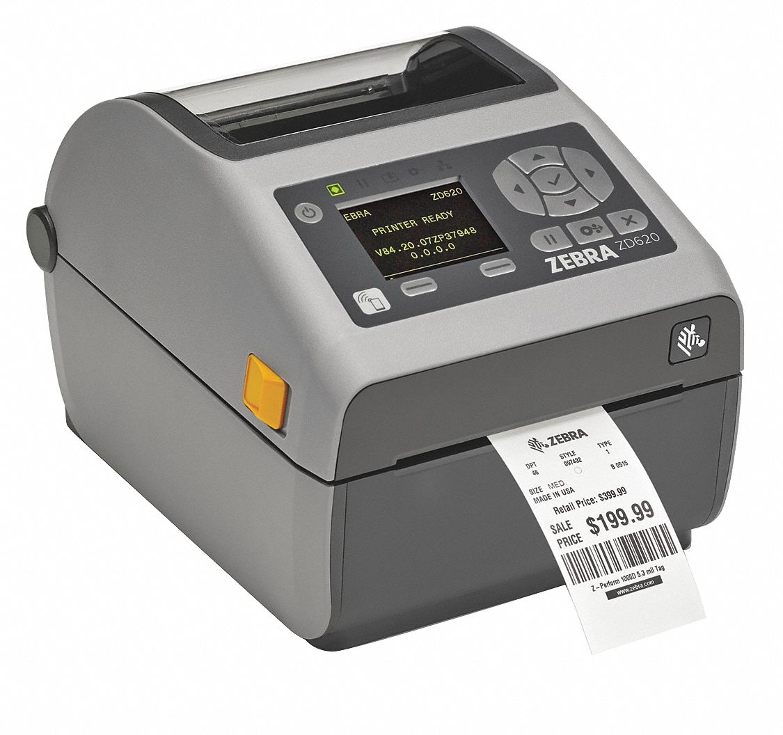 Zebra 409 In Max Print Wd 203 Dpi Thermal Transfer Printer 60ea23zd42042 C01e00ez Grainger 4144