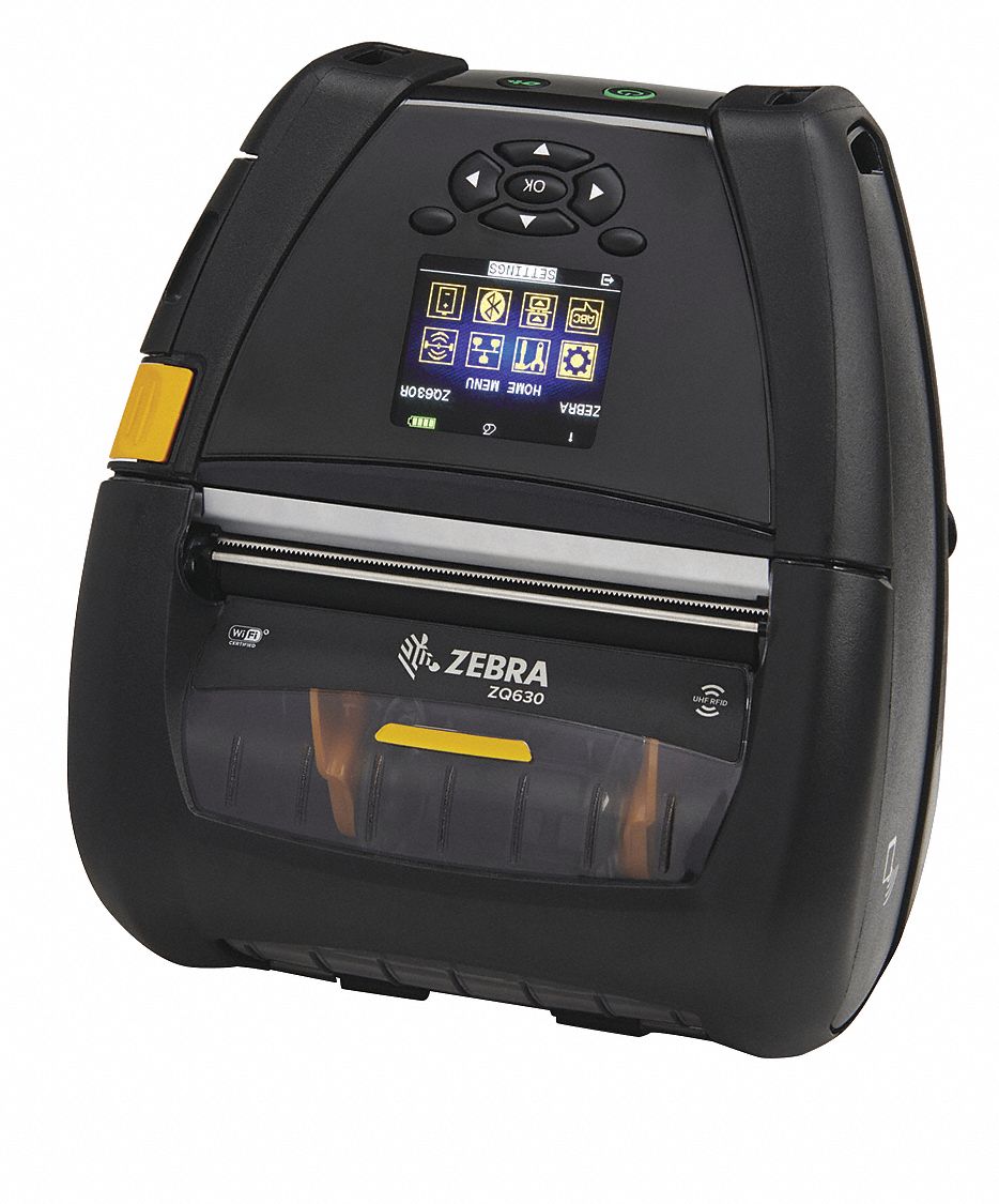 Mobile Printer: 4.1 in Max. Print Wd, 203 dpi, 4.5 in/sec, Tear Off Dispensing