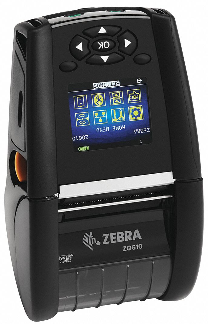 Mobile Printer: 203 dpi, Tear Off Dispensing, Bluetooth, Push Button