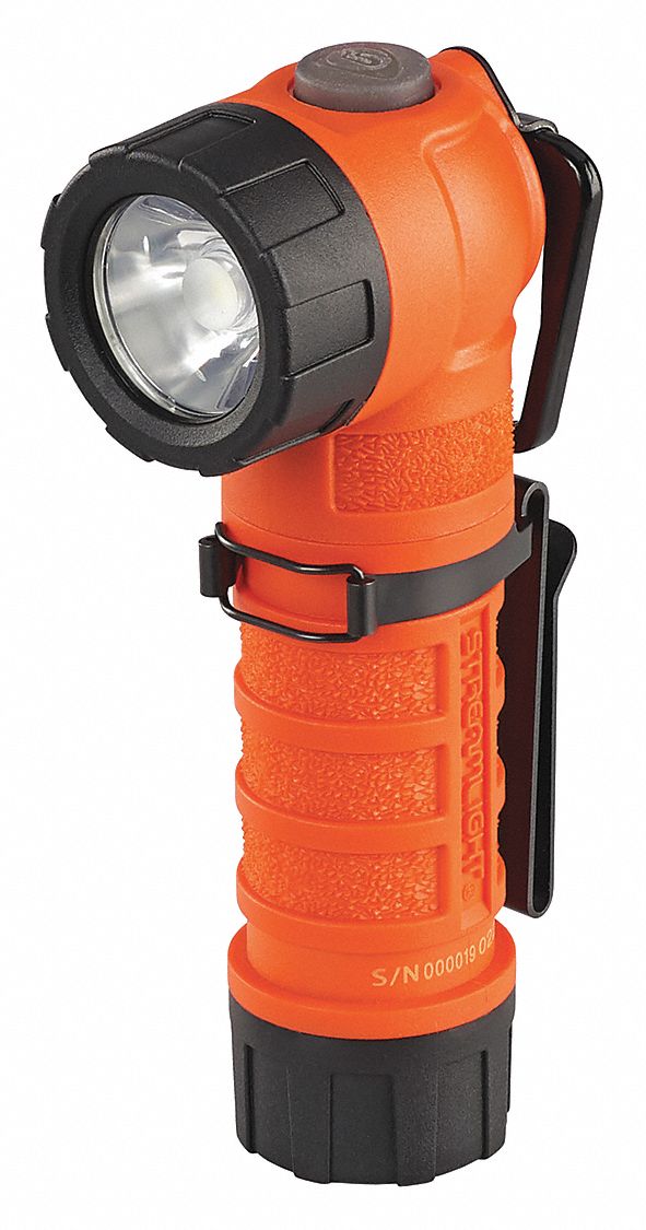 RIGHT ANGLE FLASHLIGHT, RECHARGEABLE, 500 LUMENS, 167 M MAX BEAM DISTANCE, LED