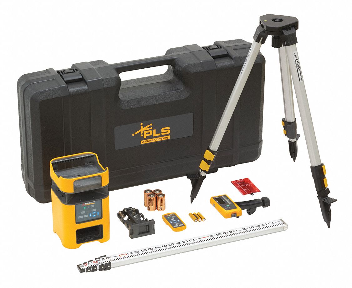PLS Automatic SelfLeveling Rotary Laser Kit, Horizontal and Vertical