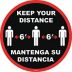 Bilingual Spanish - Keep Your Distance Sign