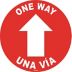 Bilingual Spanish - One Way Arrow Sign
