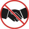No Handshake Sign