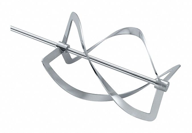 Spiral Stirrer: Spiral Stirrer, 3/8 in Shaft Dia, 31 1/2 in Shaft Lg, 6 in Blade Dia