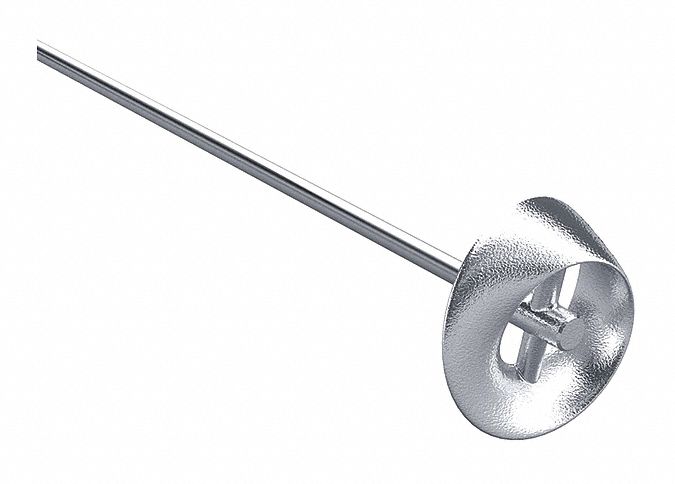 Moebius Stirrer: Moebius Stirrer, 3/8 in Shaft Dia, 22 5/8 in Shaft Lg, 4 in Blade Dia