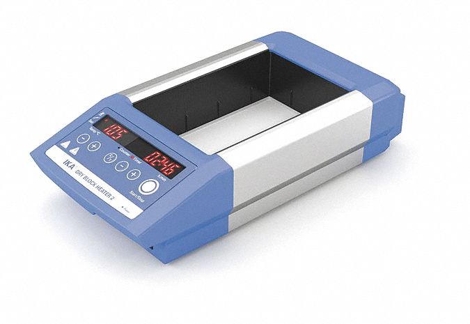 Dry Block Heater: 12 in Overall Dp, 2 7/8 in Overall Ht, 5 7/8 in Overall Wd, 40°C Op Temp - Max