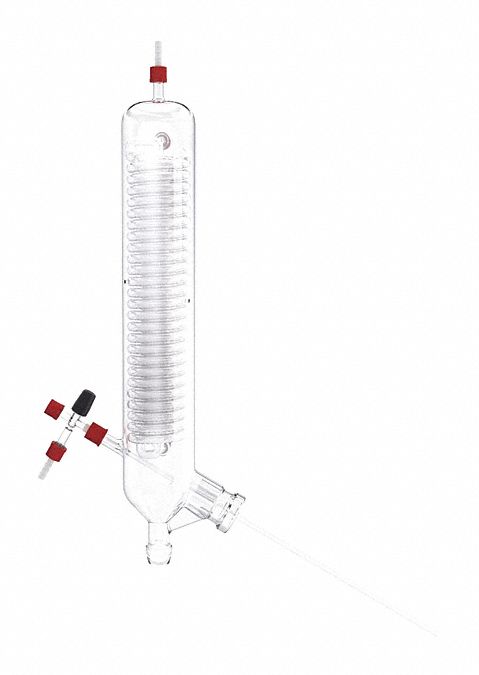 Glassware: 3000 sq cm Surface/(3) Cooling Coils to Avoid Chimney Effect