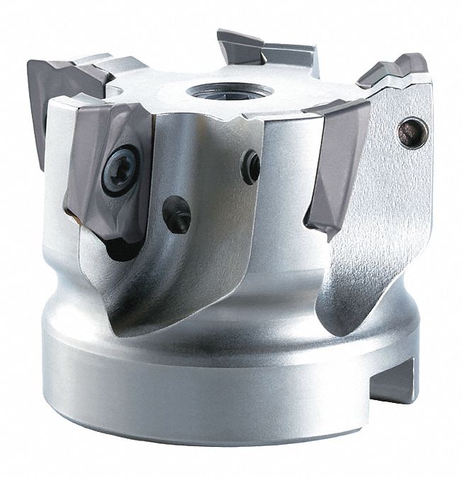 OSG Indexable Face Mill, Max. Cutting Dia. 2 1/2 in, Arbor Dia. 3/4 in