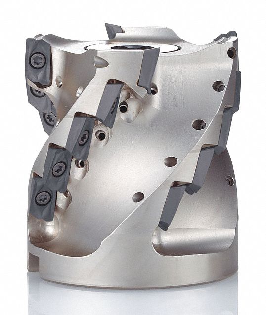 Indexable Square Shoulder End Mill: 2 1/2 in Max. Cutting Dia., 2.9130" Overall Lg