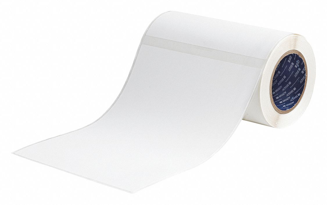 Pre-Cut Label Stock Roll: 11 in x 8 in, Acrylic, Permanent Adhesive, 100 Labels, J5000/J50-CMYK