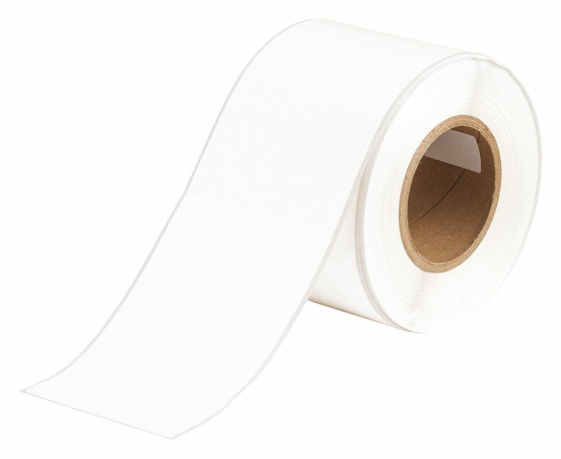 4 In X 100 Ft, Polypropylene, Continuous Label Roll - 60ew25