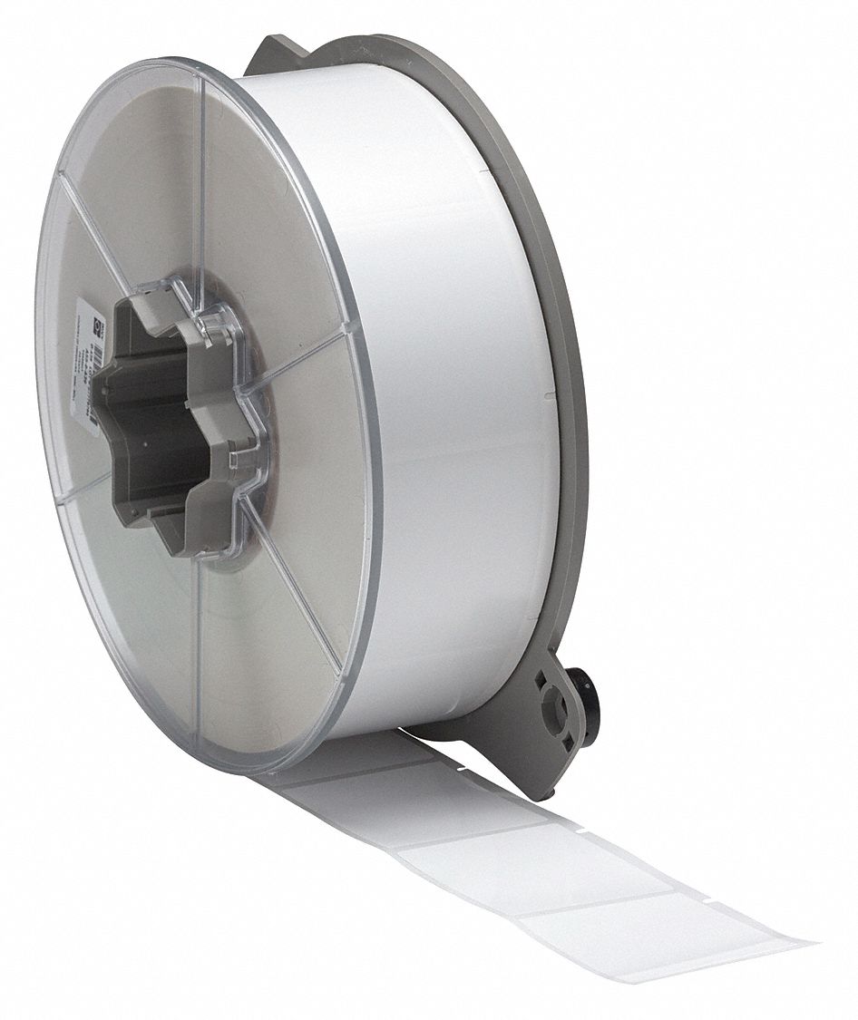 BRADY Wire and Cable Flag Label, White 60EX12A556483 Grainger