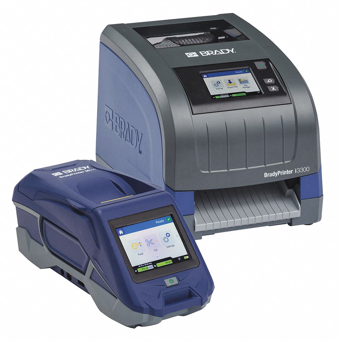 BRADY Desktop and Portable Printer Kit, Blue 60EX16M611I3300PWID