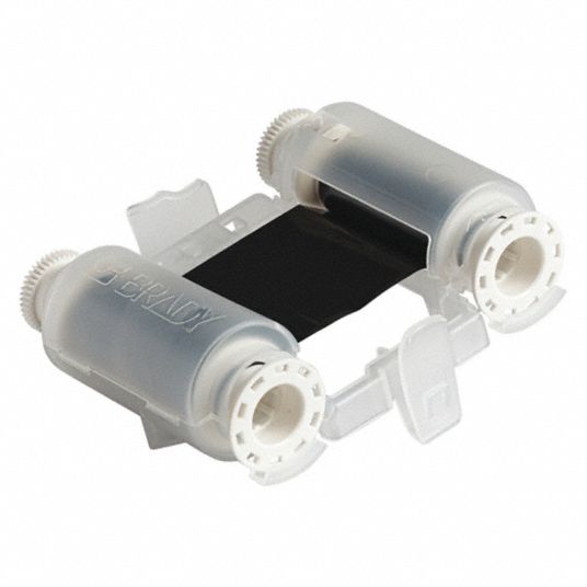 BRADY Label Printer Ribbon Cartridge: 2 in x 150 ft, Black, Resin ...