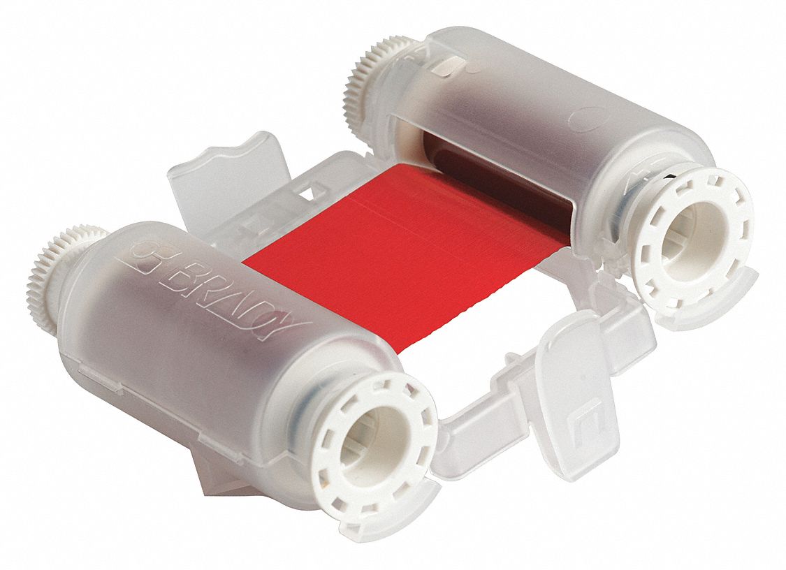 2 in x 150 ft, Red, Label Printer Ribbon Cartridge 60EX23M71R10000RD Grainger