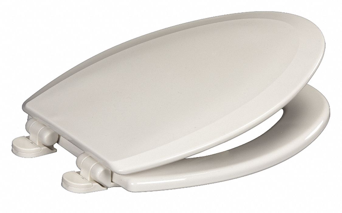 White, Plastic, Toilet Seat 60EX58GR950CT001 Grainger