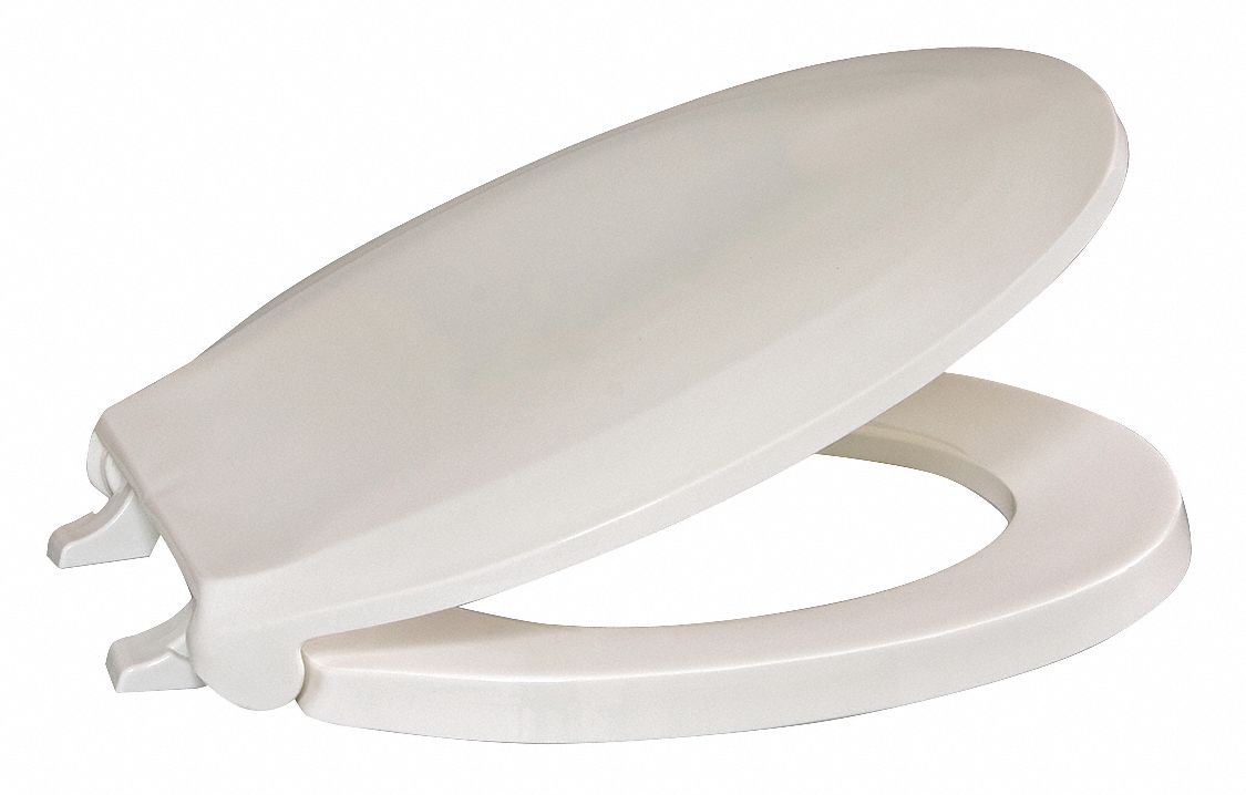 White, Stainless Steel, Toilet Seat 60EX53GR440STSSFE001 Grainger