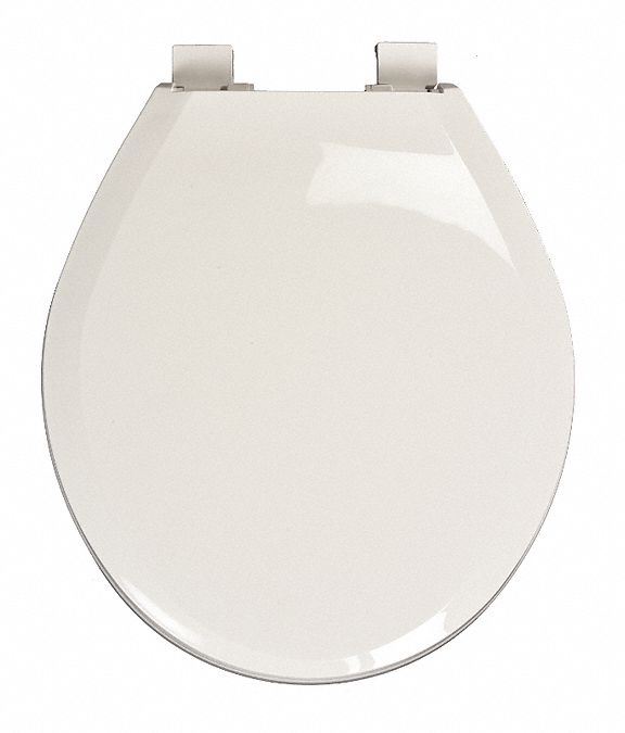 White, Plastic, Toilet Seat 60EX61GR4100LC001 Grainger