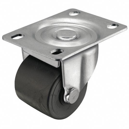 SHEPHERD CASTER LowProfile Standard Plate Caster, Swivel, Polyolefin